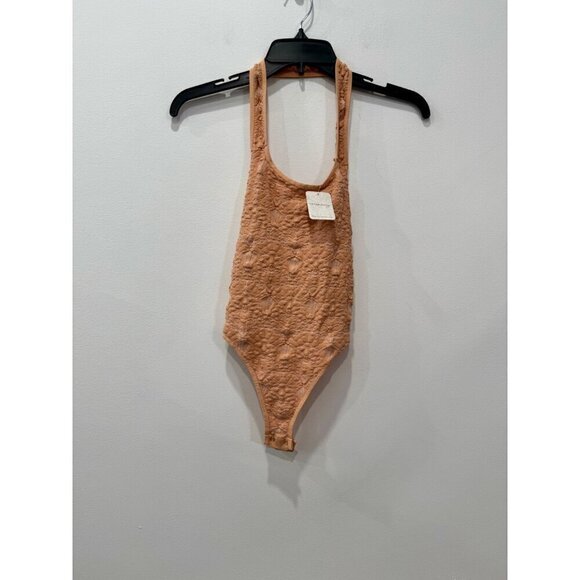New Intimately Free People Women's Size M/L with Love Bodysuit Color: Bisque - Picture 2 of 12